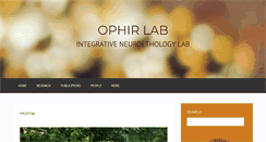 Desktop Screenshot of ophirlab.com