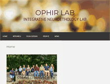 Tablet Screenshot of ophirlab.com